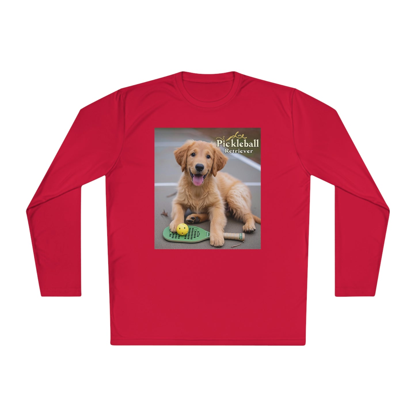 Pickleball Pup Partner – Unisex UV Protective Pickleball Long Sleeve Tee