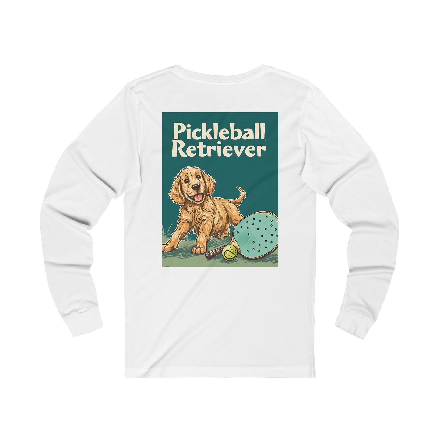 Classic Pickleball Retriever Adventure – Unisex Long Sleeve Pickleball Tee