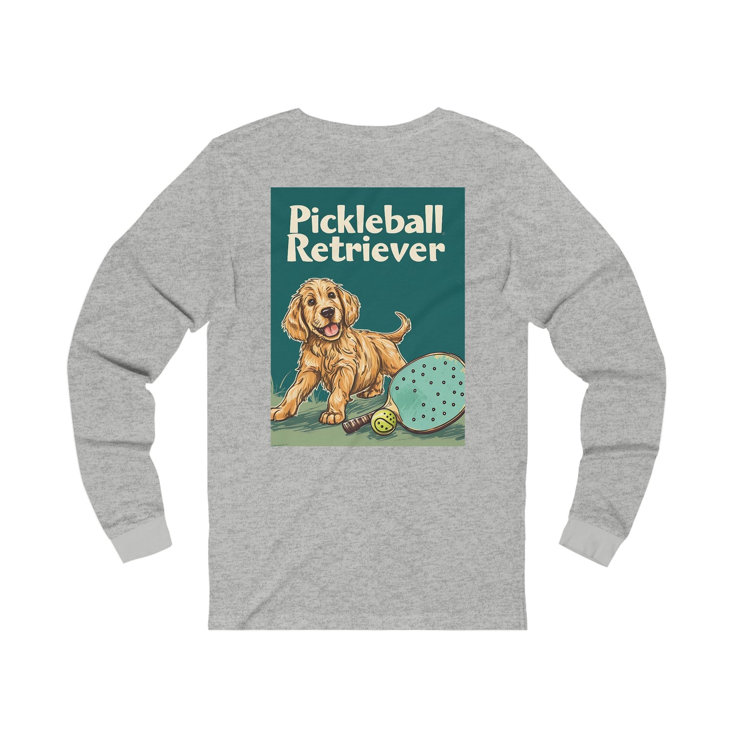 Classic Pickleball Retriever Adventure – Unisex Long Sleeve Pickleball Tee