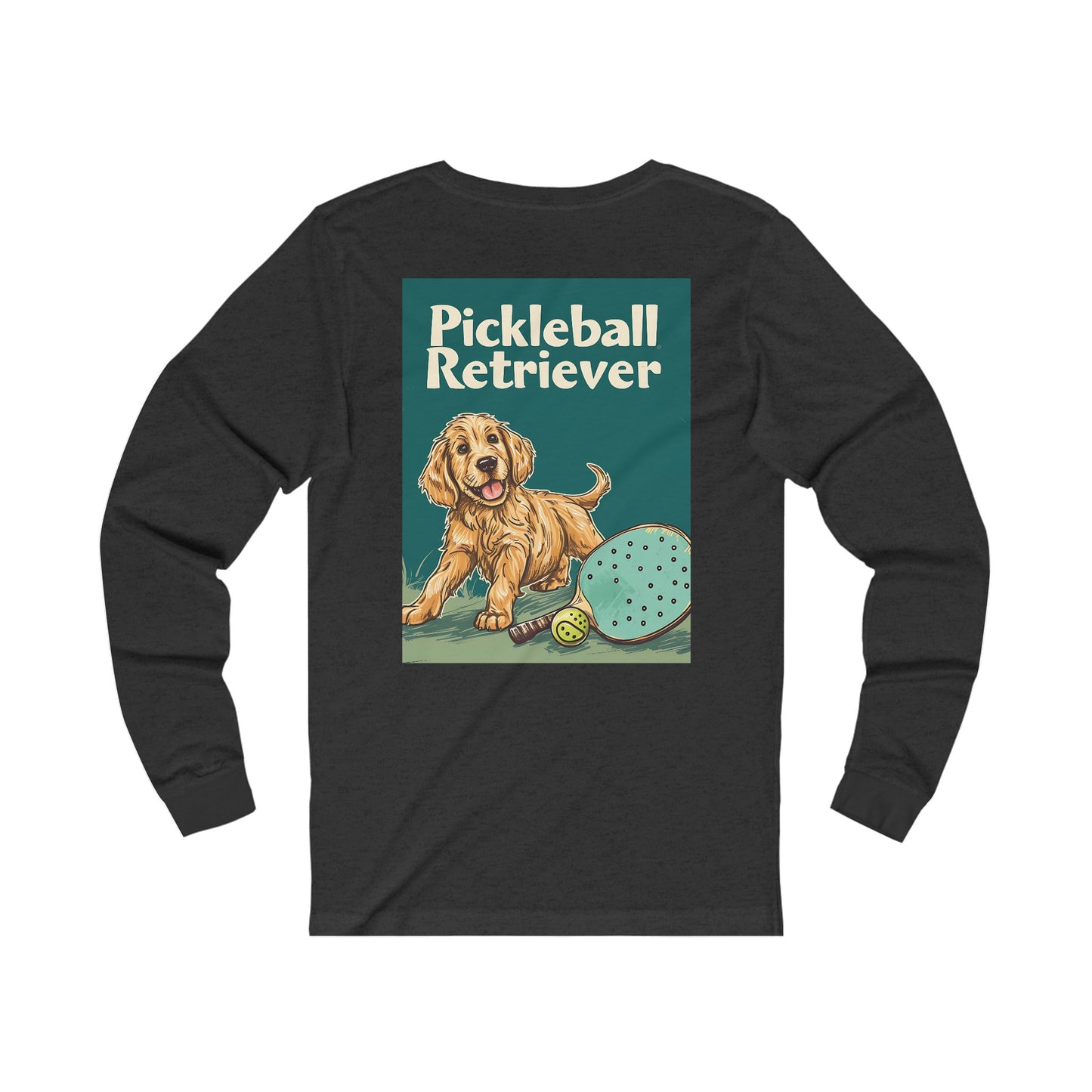 Classic Pickleball Retriever Adventure – Unisex Long Sleeve Pickleball Tee