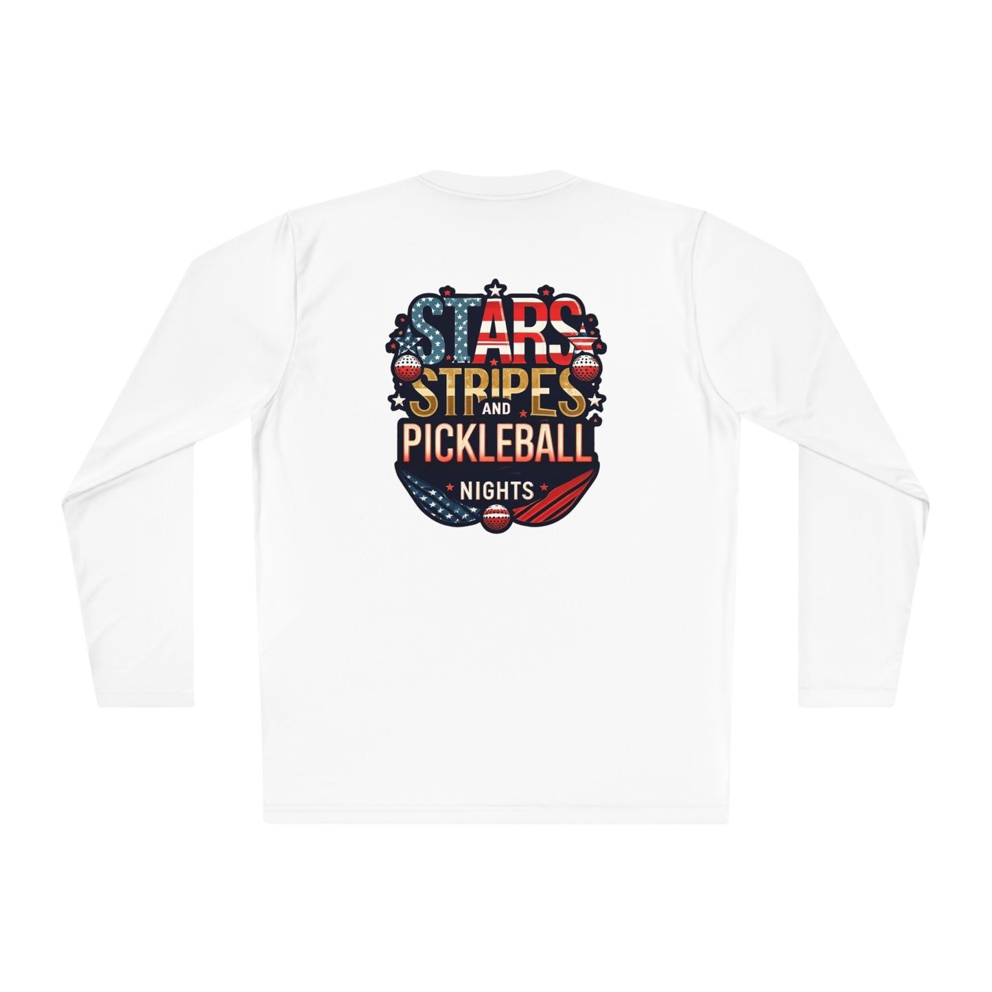 Stars, Stripes and Pickleball Nights Performance Long Sleeve Tee