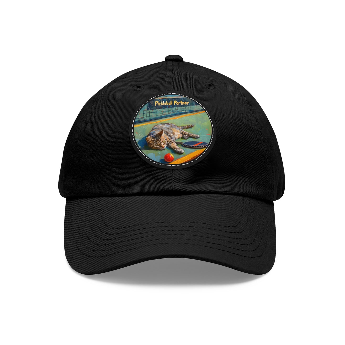 Court Conqueror Cat Leather Patch Hat