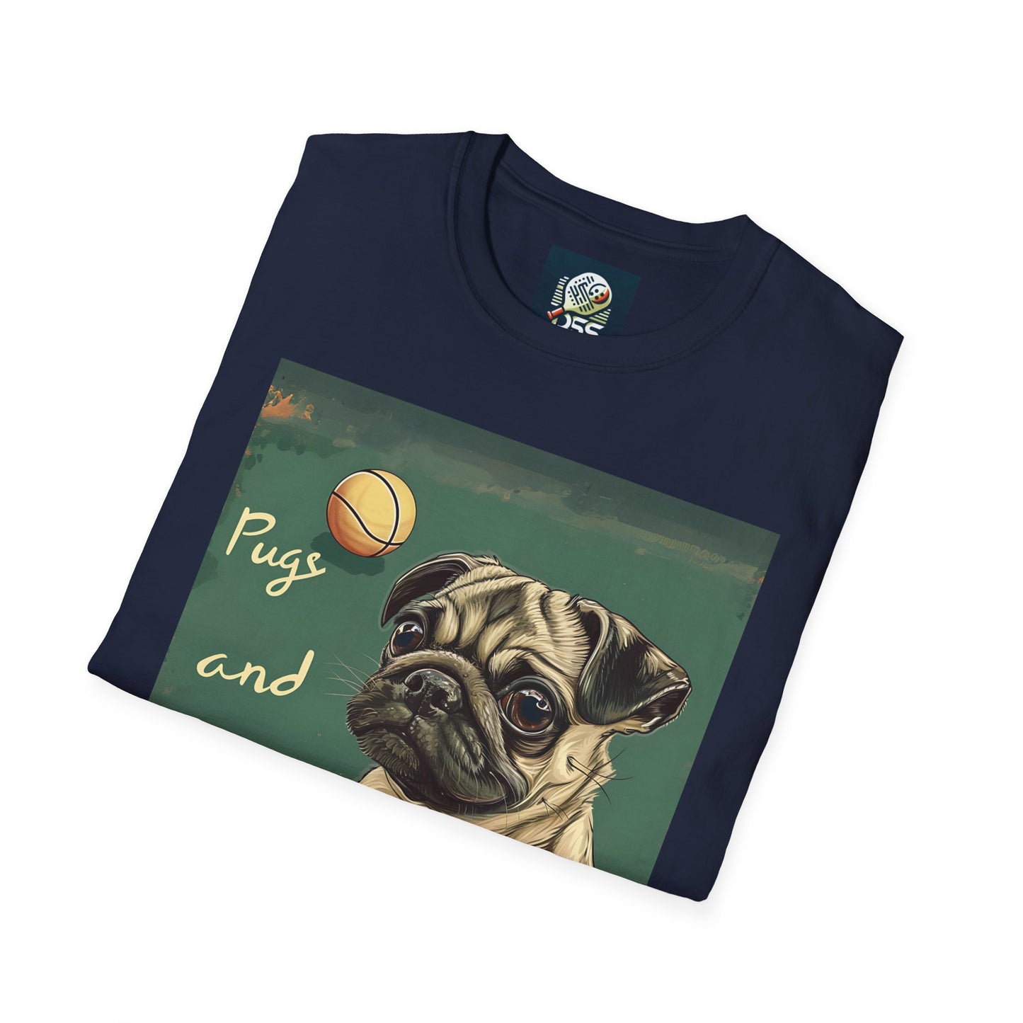 Pugs and Pickleball Comfort Tee – Unisex Soft-Style