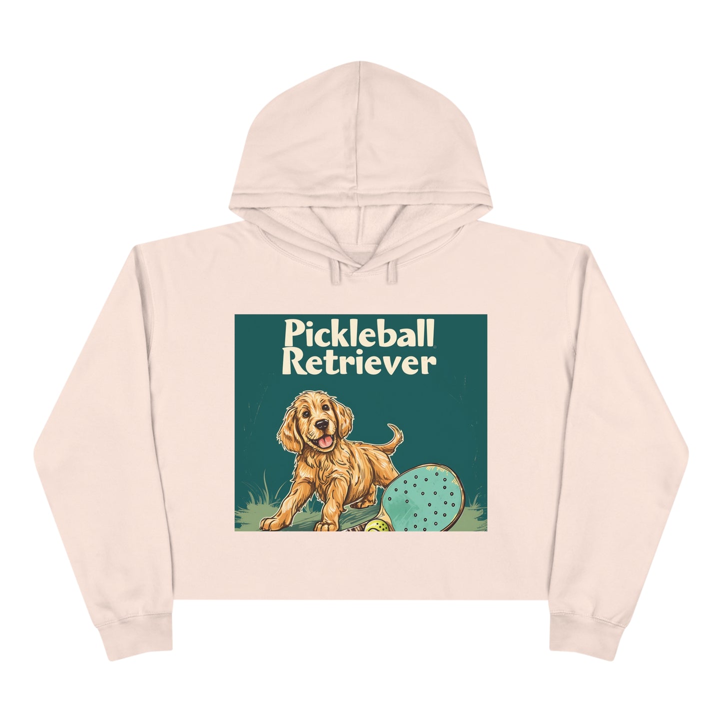 Pickleball Retriever Casual Crop Hoodie