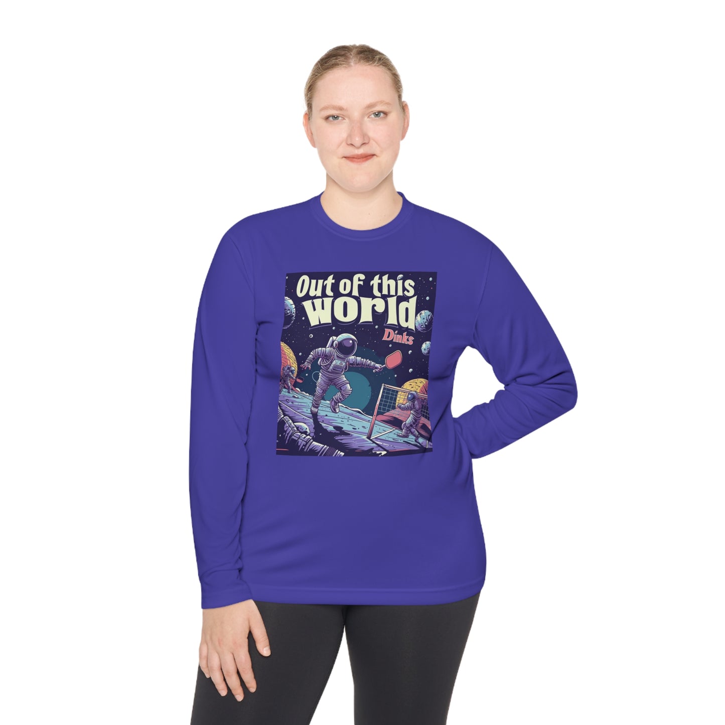 Galactic Game Point Tee – Unisex UV Protective Pickleball Long Sleeve Tee