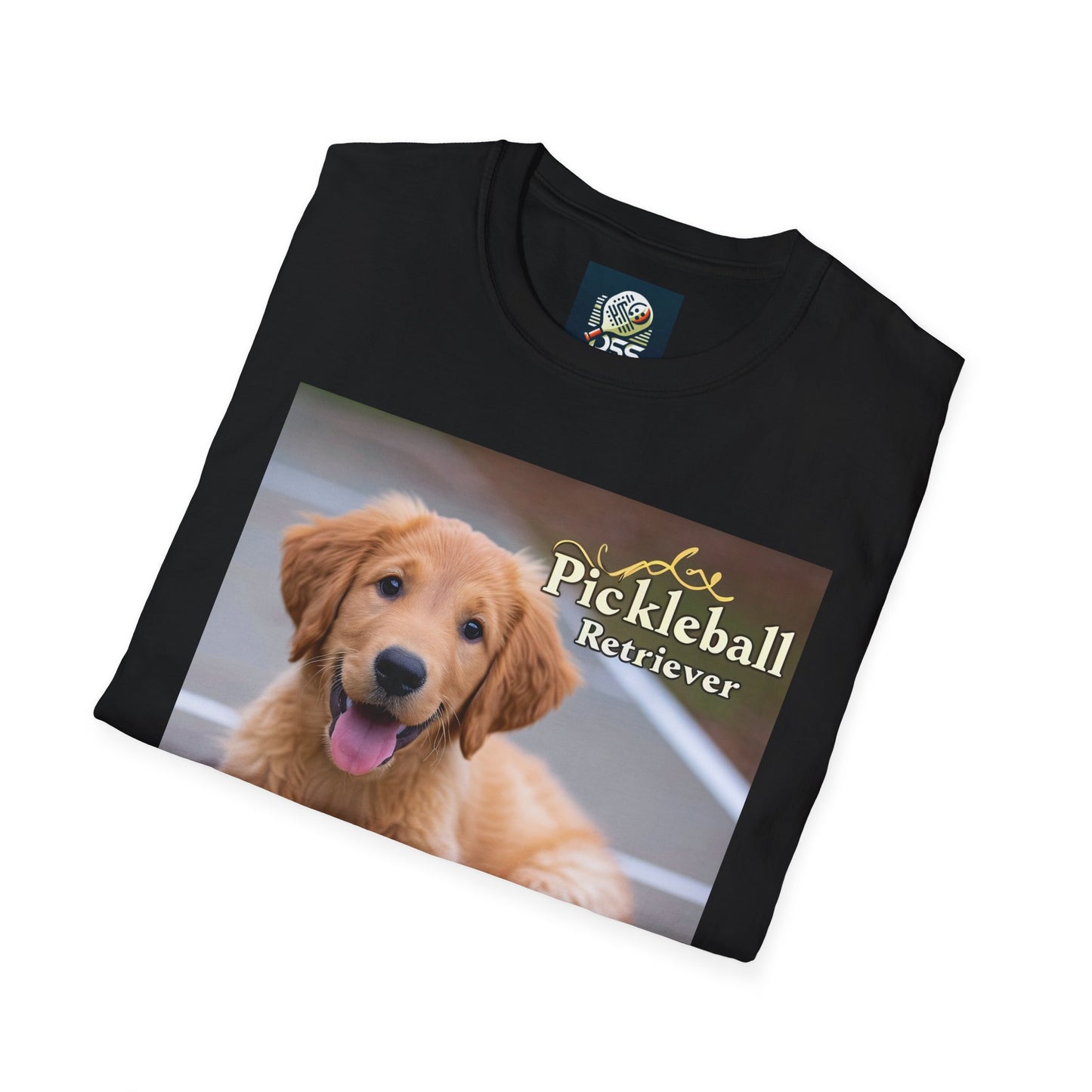 Pickleball Pup Partner – Unisex Soft-Style Tee