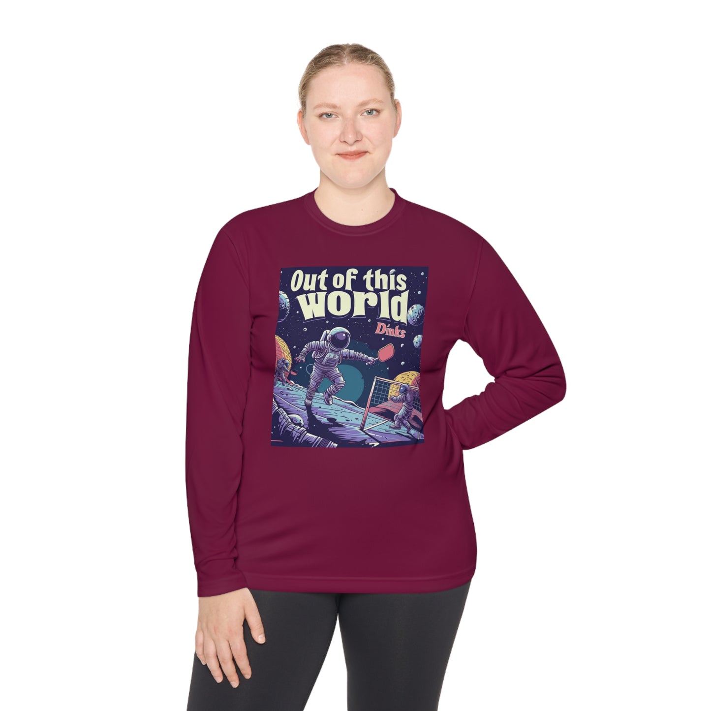 Galactic Game Point Tee – Unisex UV Protective Pickleball Long Sleeve Tee