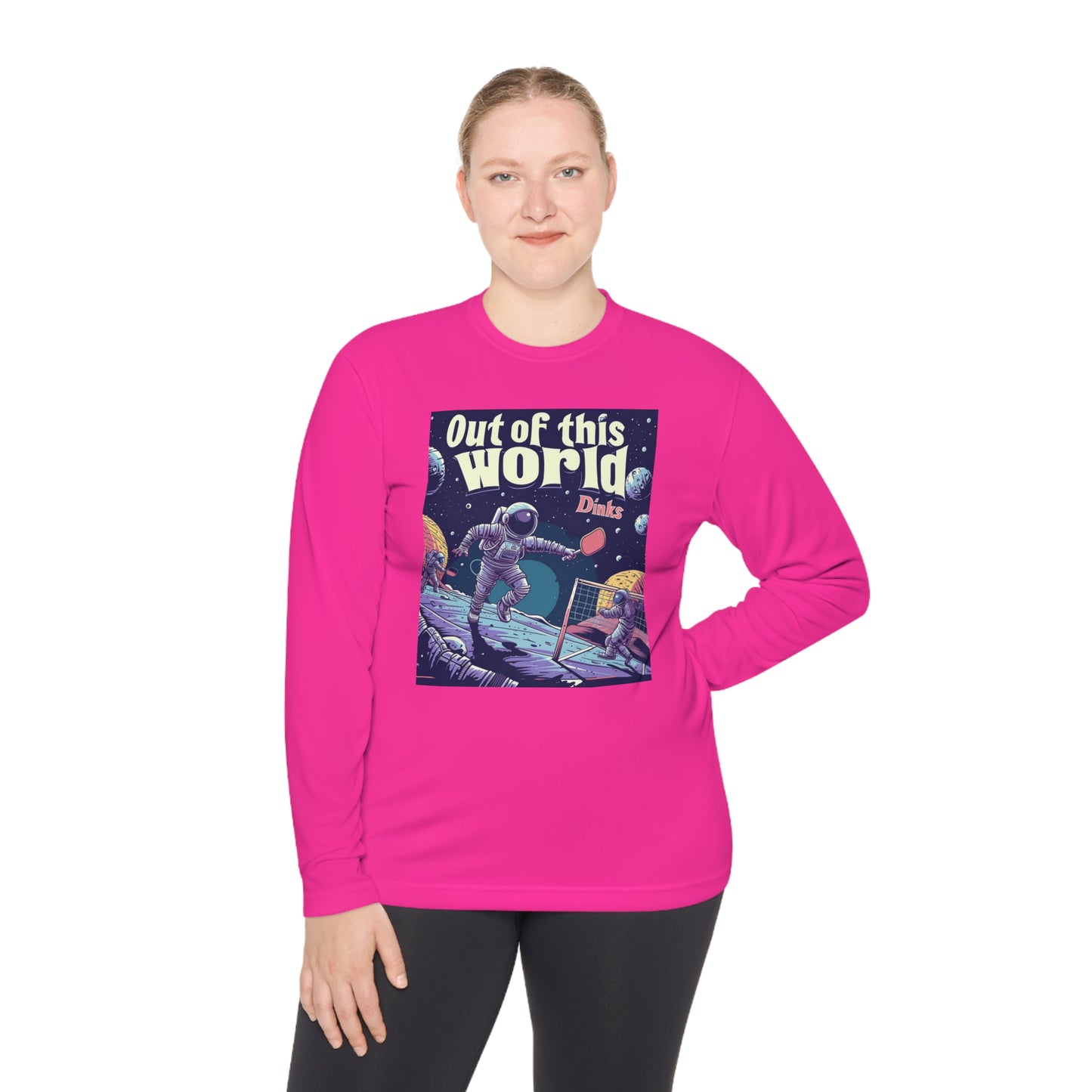 Galactic Game Point Tee – Unisex UV Protective Pickleball Long Sleeve Tee