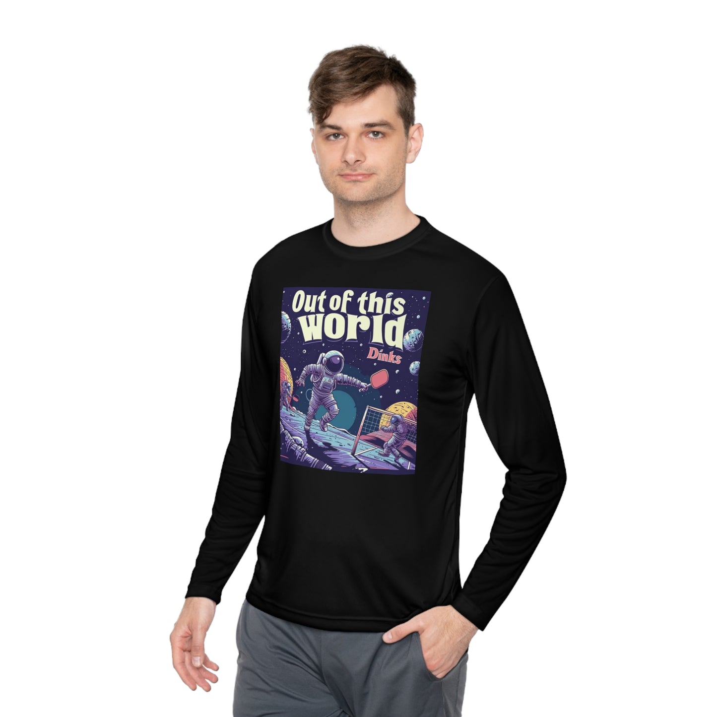 Galactic Game Point Tee – Unisex UV Protective Pickleball Long Sleeve Tee