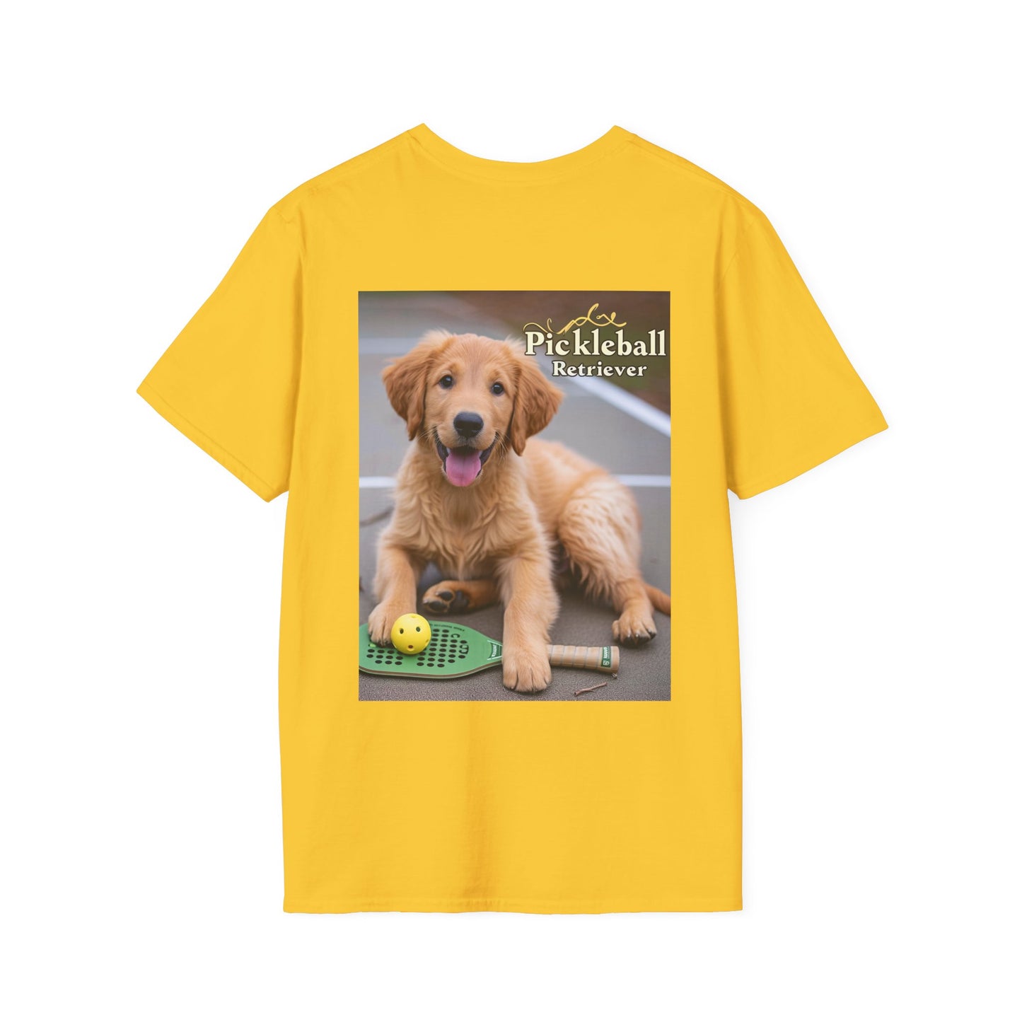 Classic Pickleball Pup Partner – Unisex Soft-Style Tee