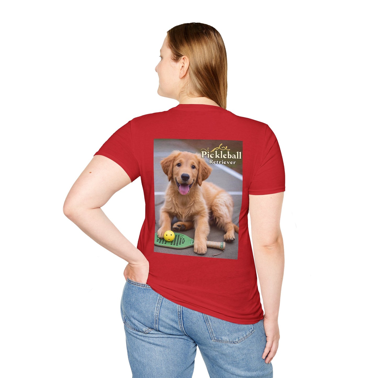 Classic Pickleball Pup Partner – Unisex Soft-Style Tee