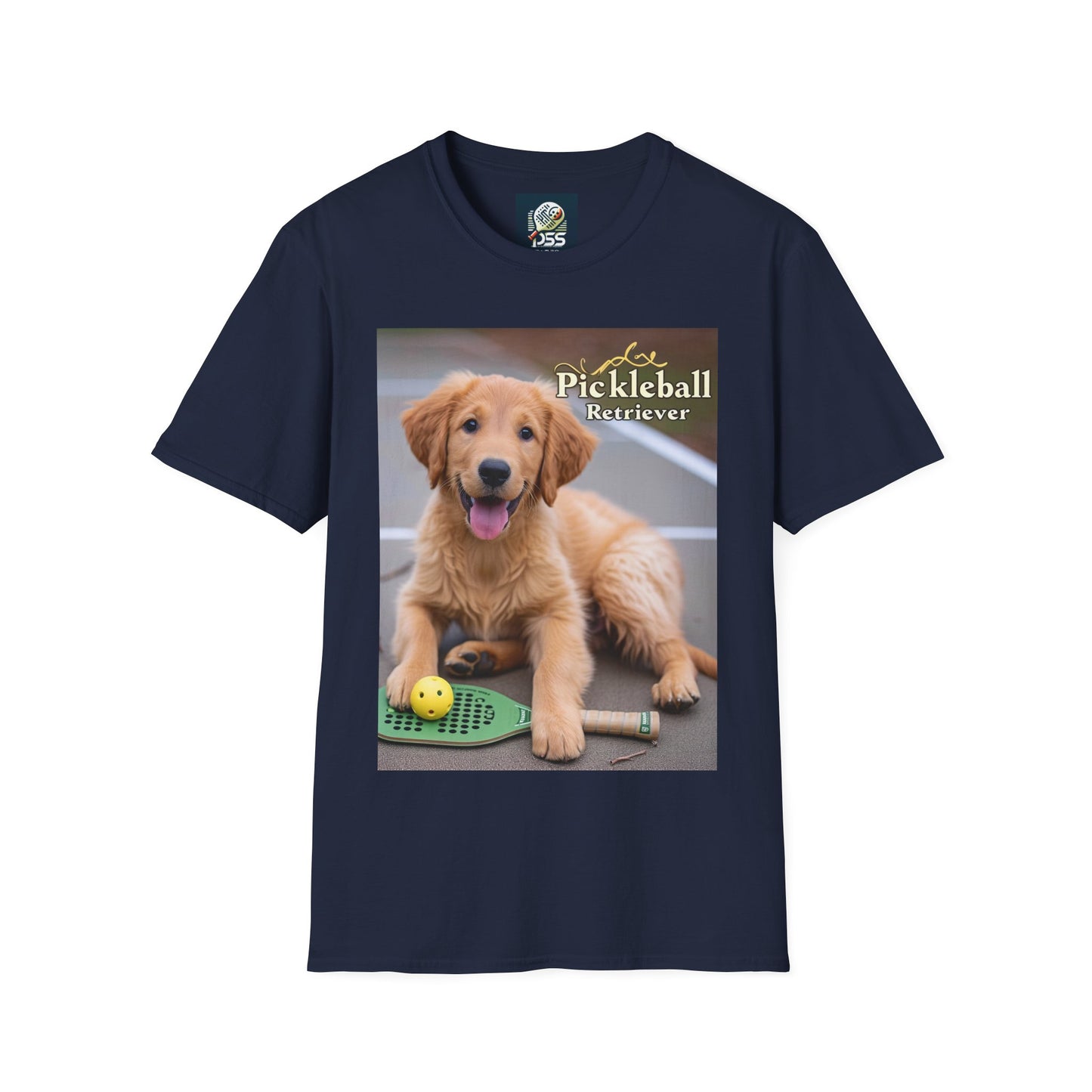 Pickleball Pup Partner – Unisex Soft-Style Tee