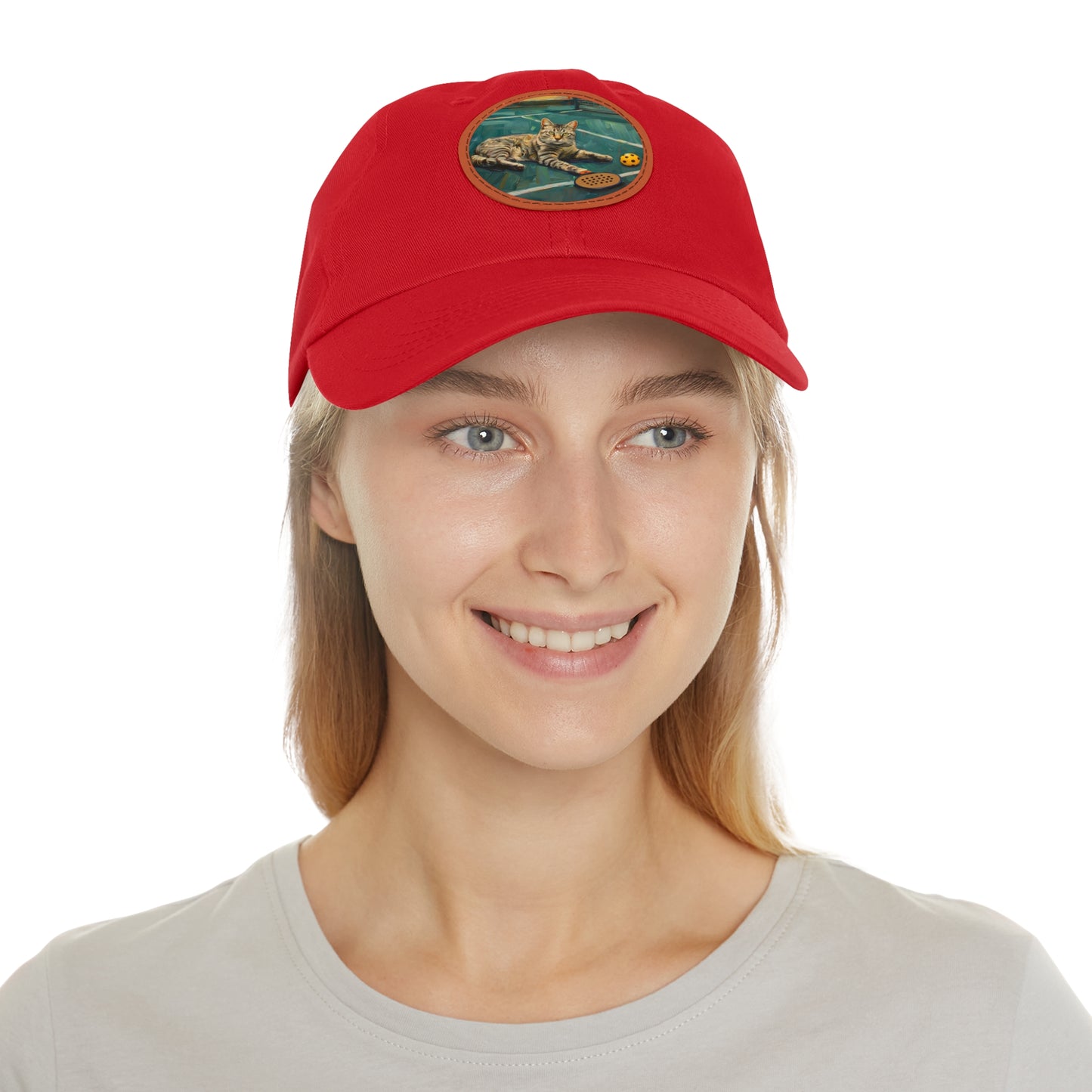 Pickleball Partner Leather Patch Hat