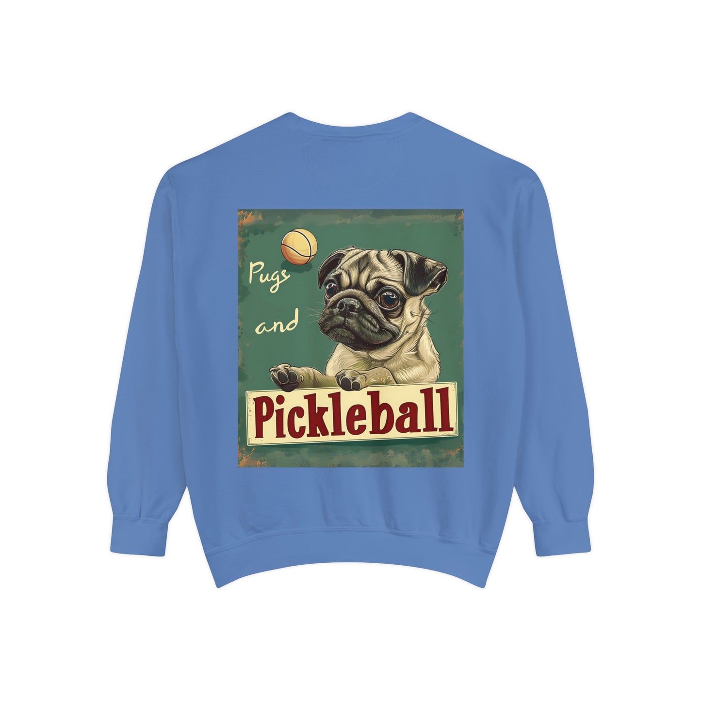 Classic Pugs and Pickleball – Unisex Cozy Pickleball Sweatshirt