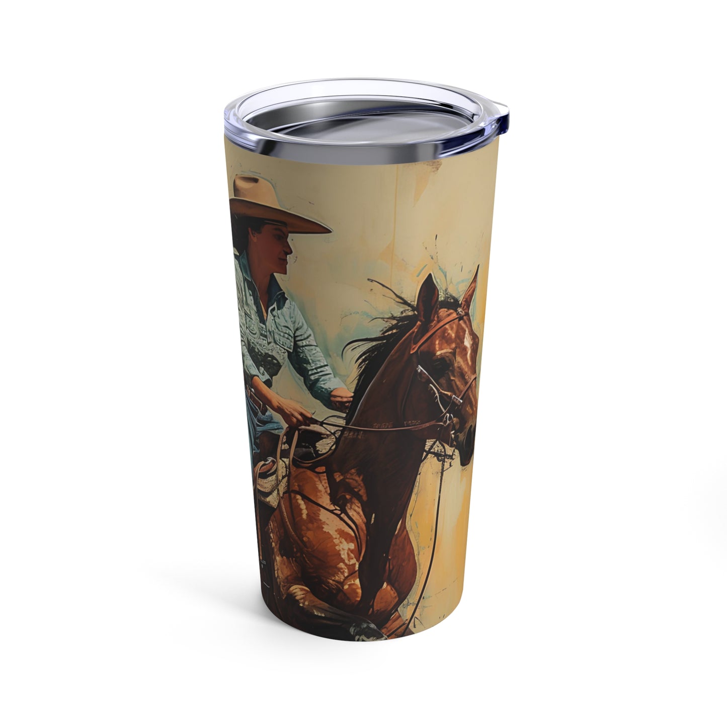 Pickleball and Horses Insulated Tumbler