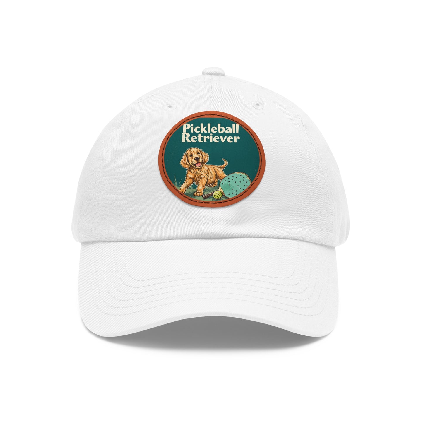 Pickleball Retriever Leather Patch Hat