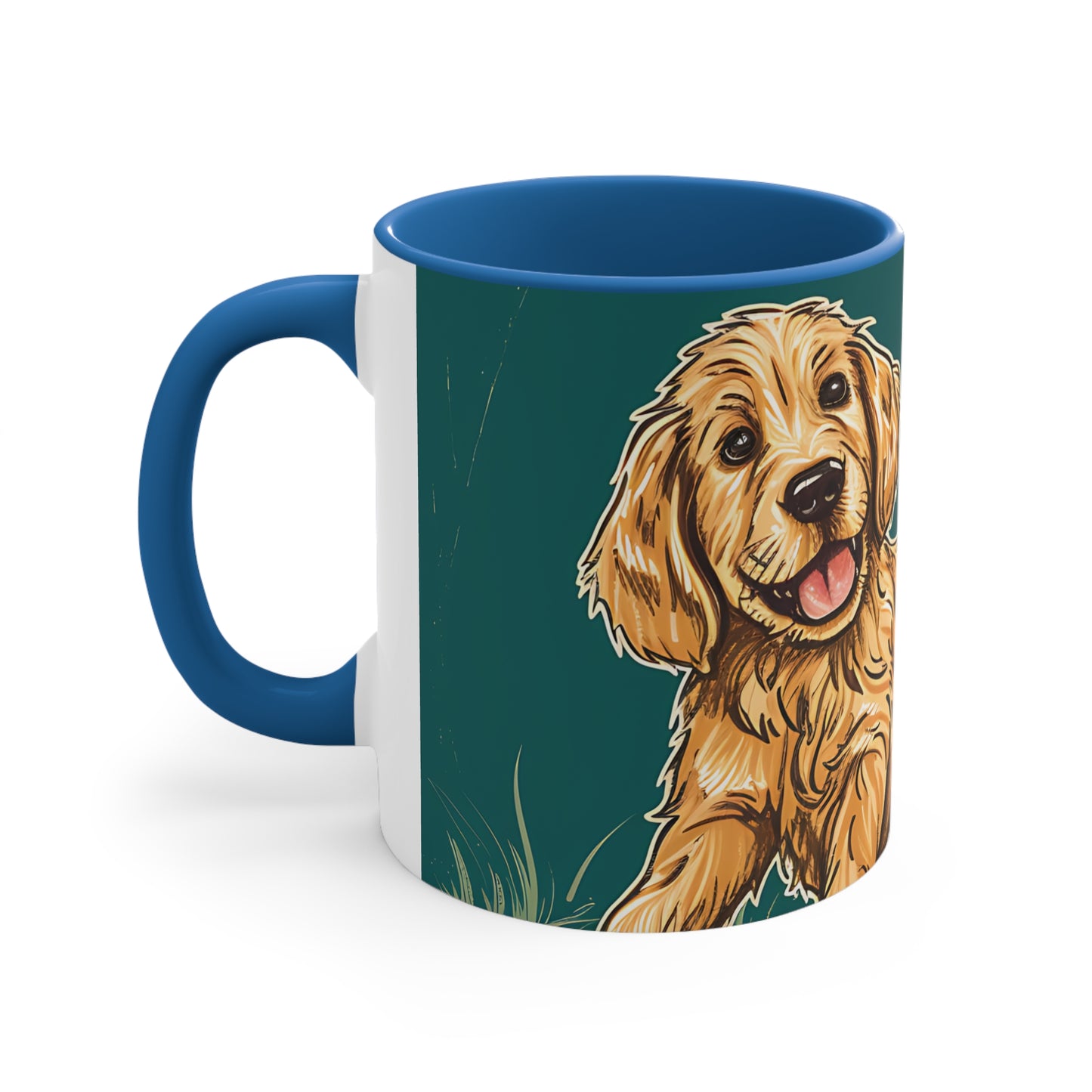 Pickleball Retriever Accent Coffee Mug