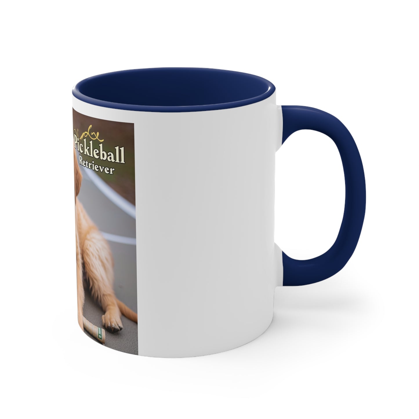 Pickleball Pup Partner – Accent Coffee Mug