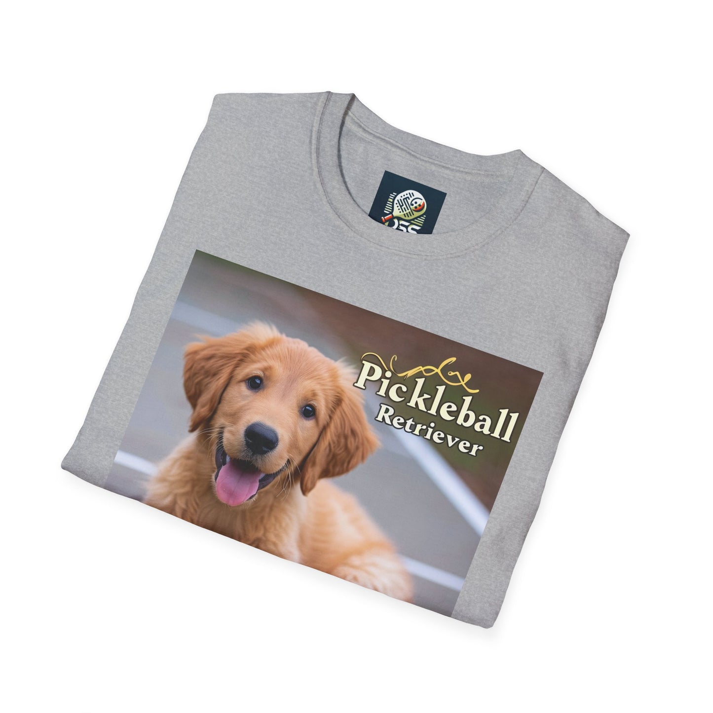 Pickleball Pup Partner – Unisex Soft-Style Tee