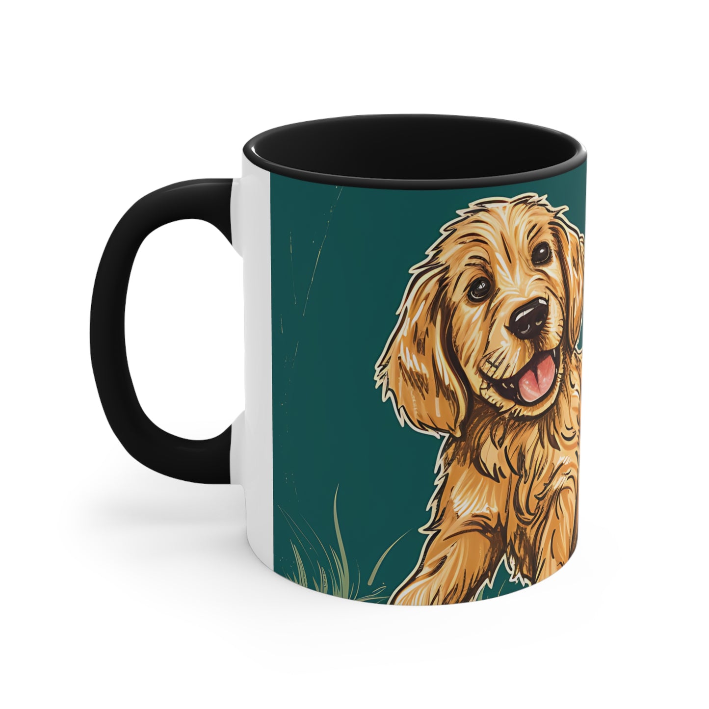 Pickleball Retriever Accent Coffee Mug