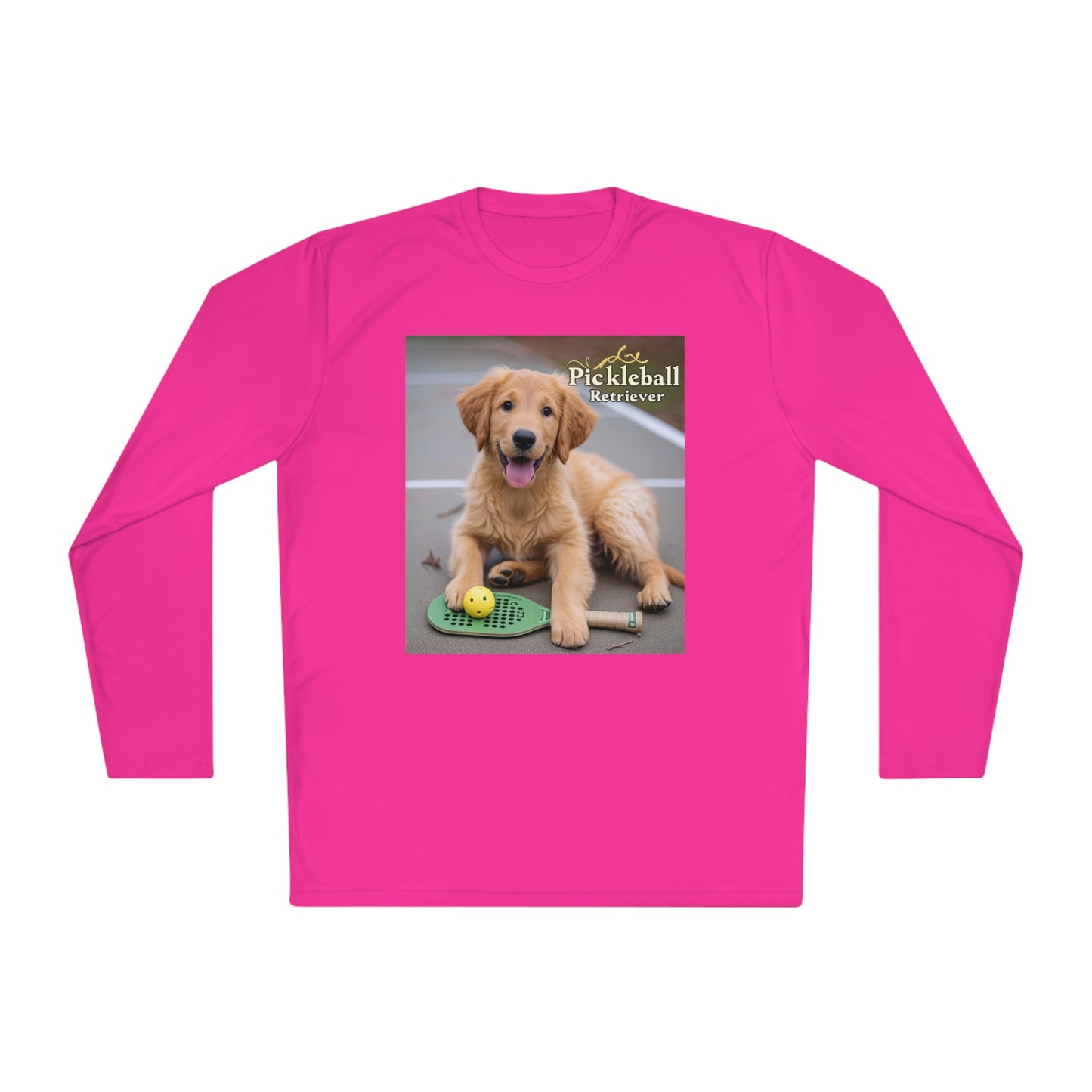 Pickleball Pup Partner – Unisex UV Protective Pickleball Long Sleeve Tee