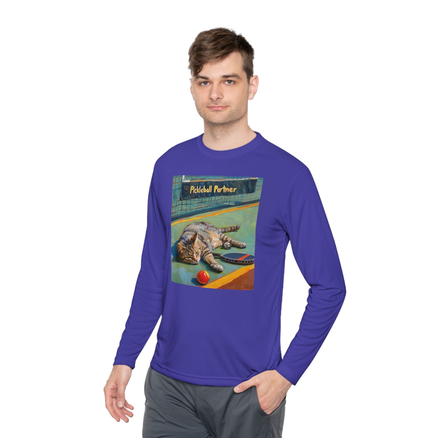 Whisker Winner – Unisex UV Protective Pickleball Long Sleeve Tee