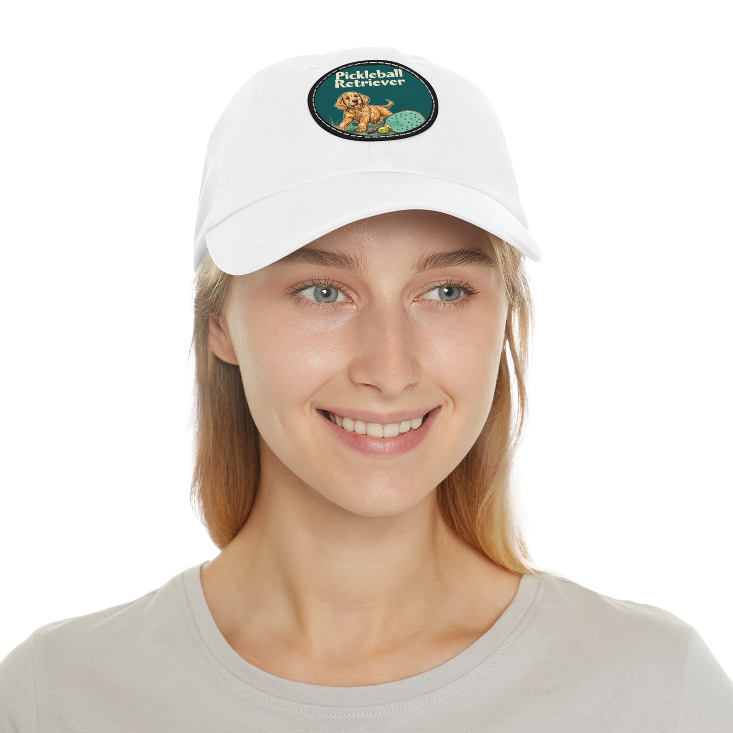 Pickleball Retriever Leather Patch Hat