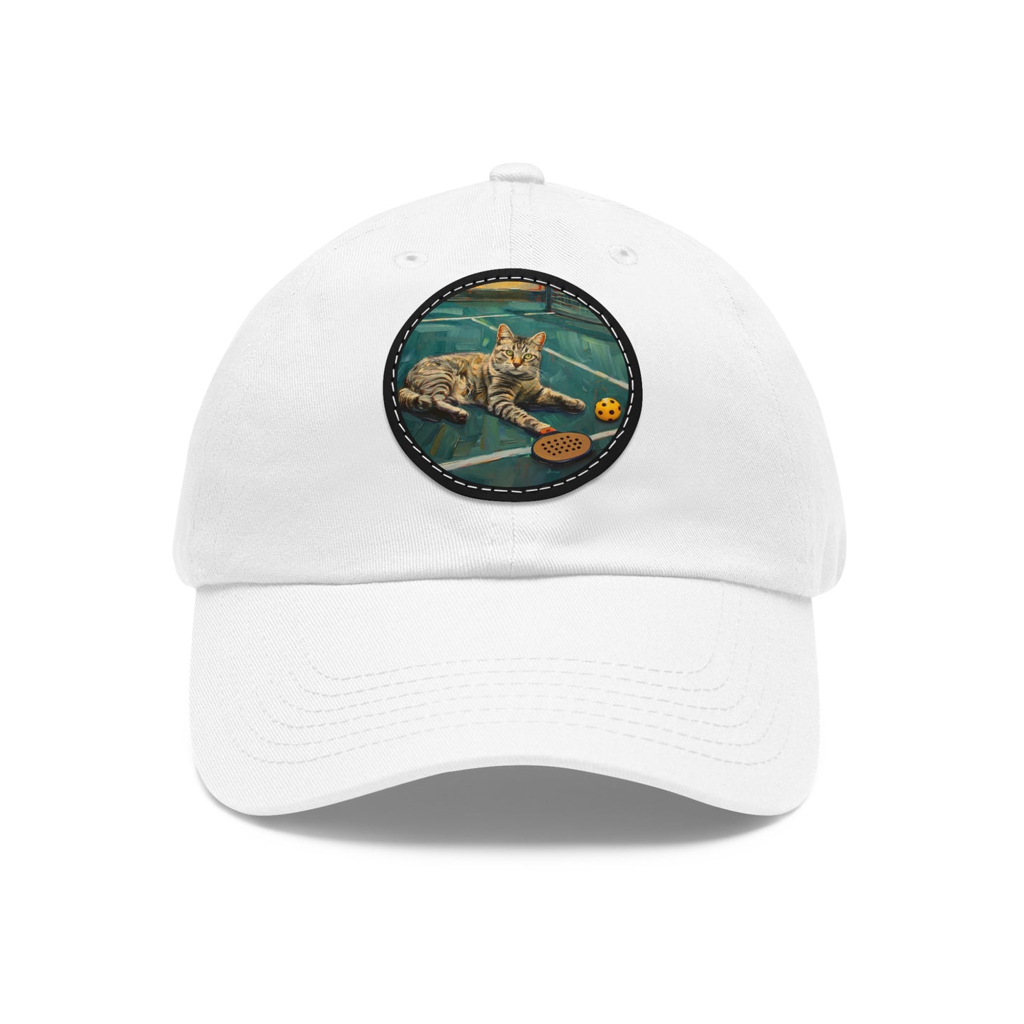 Pickleball Partner Leather Patch Hat