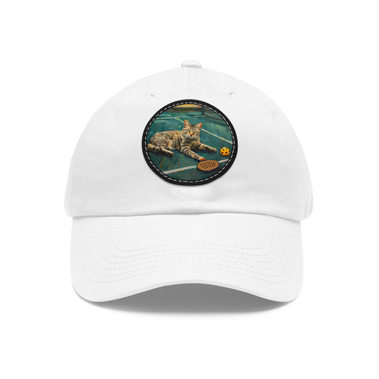 Pickleball Partner Leather Patch Hat