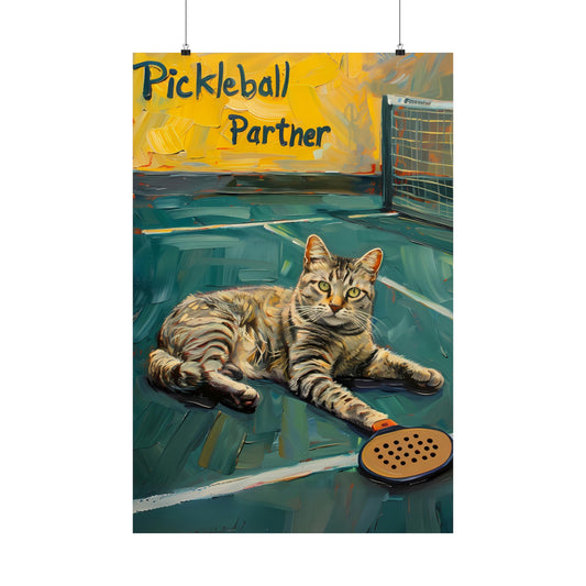 Pickleball Partner Premium Matte Poster