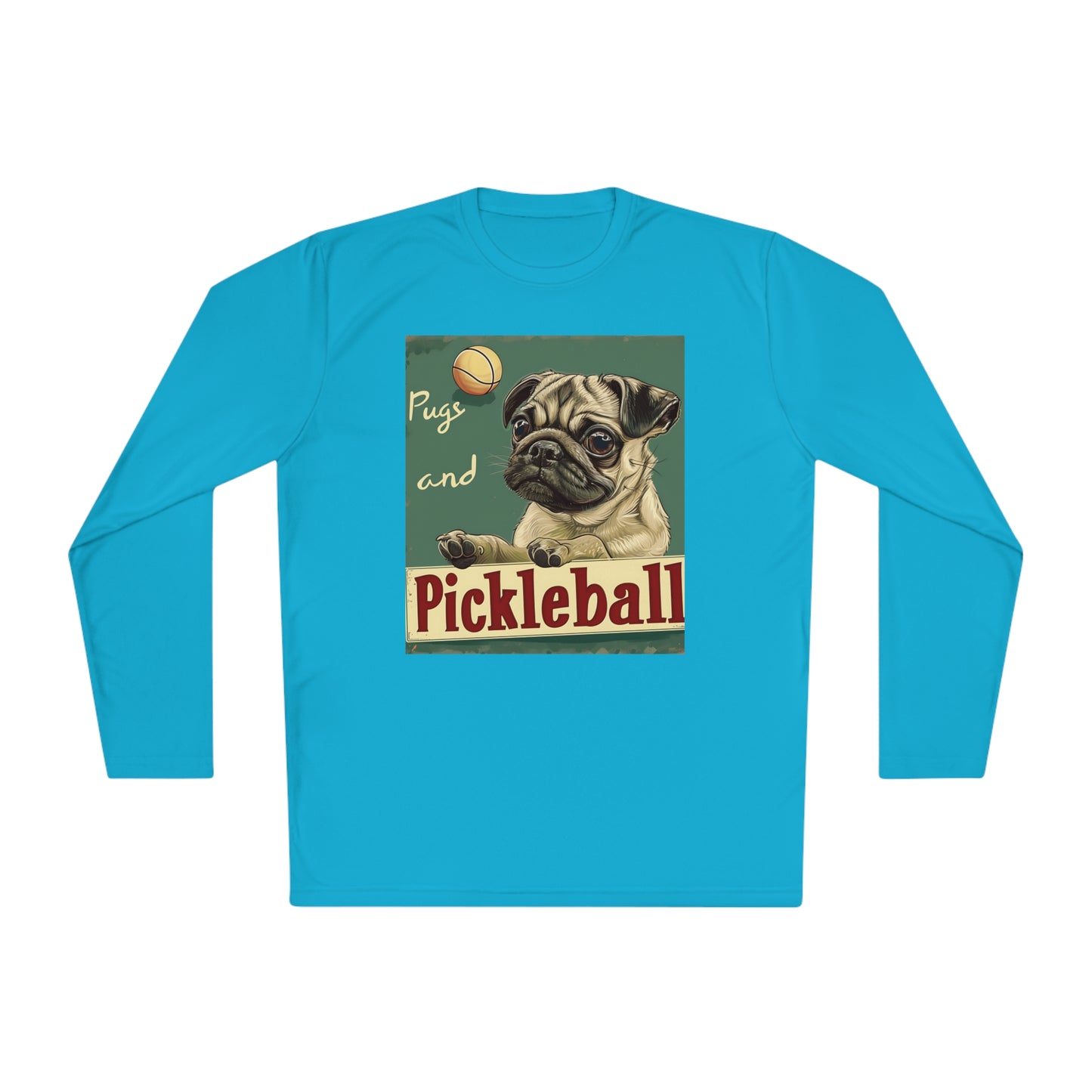 Pugs and Pickleball – Unisex UV Protective Pickleball Long Sleeve Tee