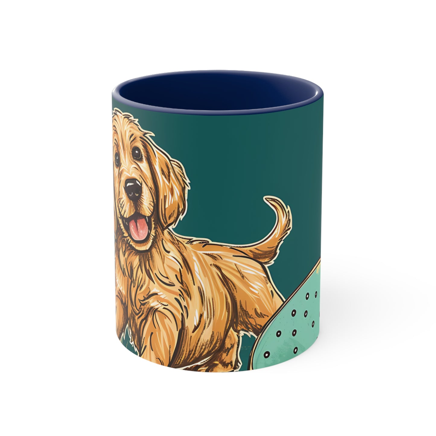 Pickleball Retriever Accent Coffee Mug