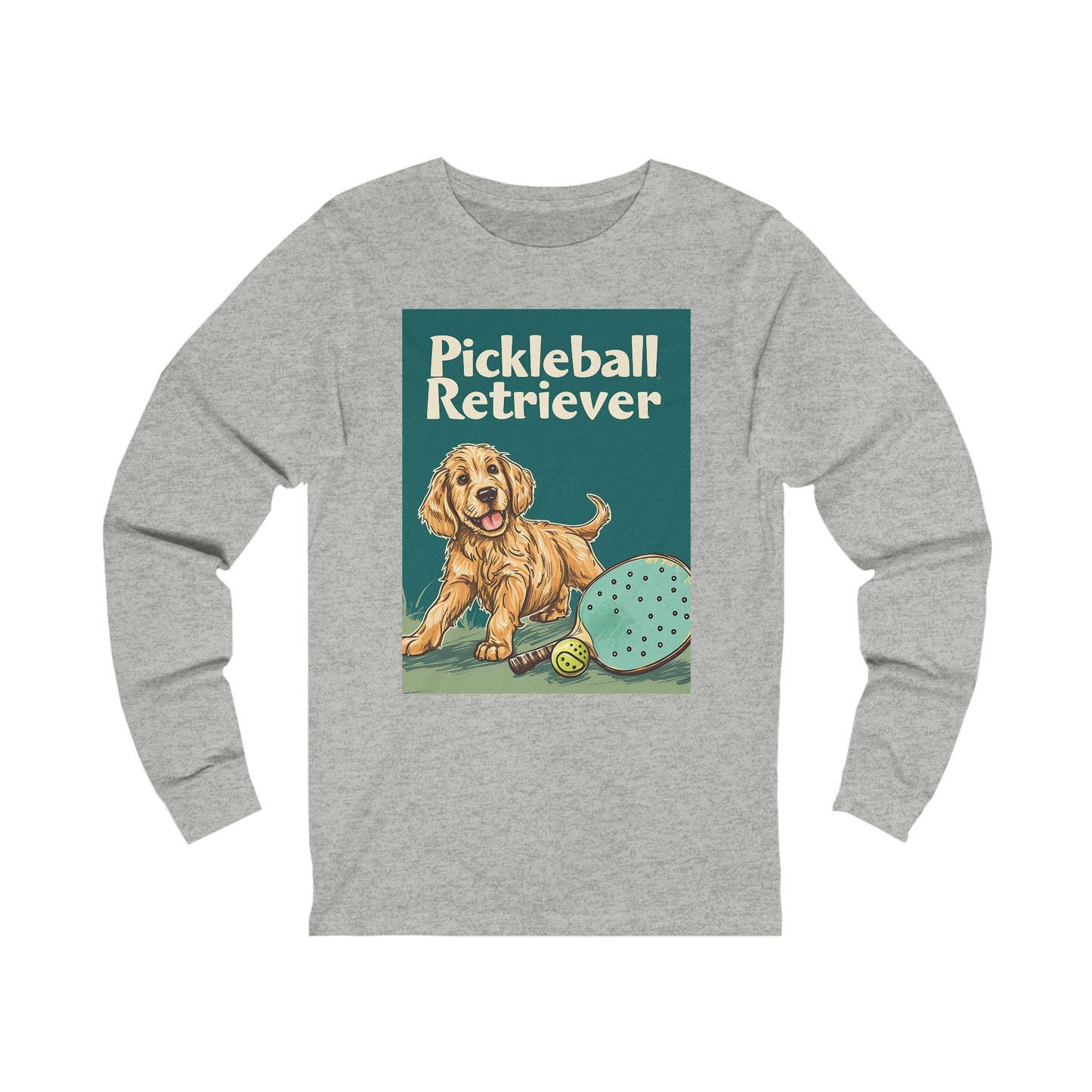 Pickleball Retriever Adventure – Unisex Long Sleeve Pickleball Tee