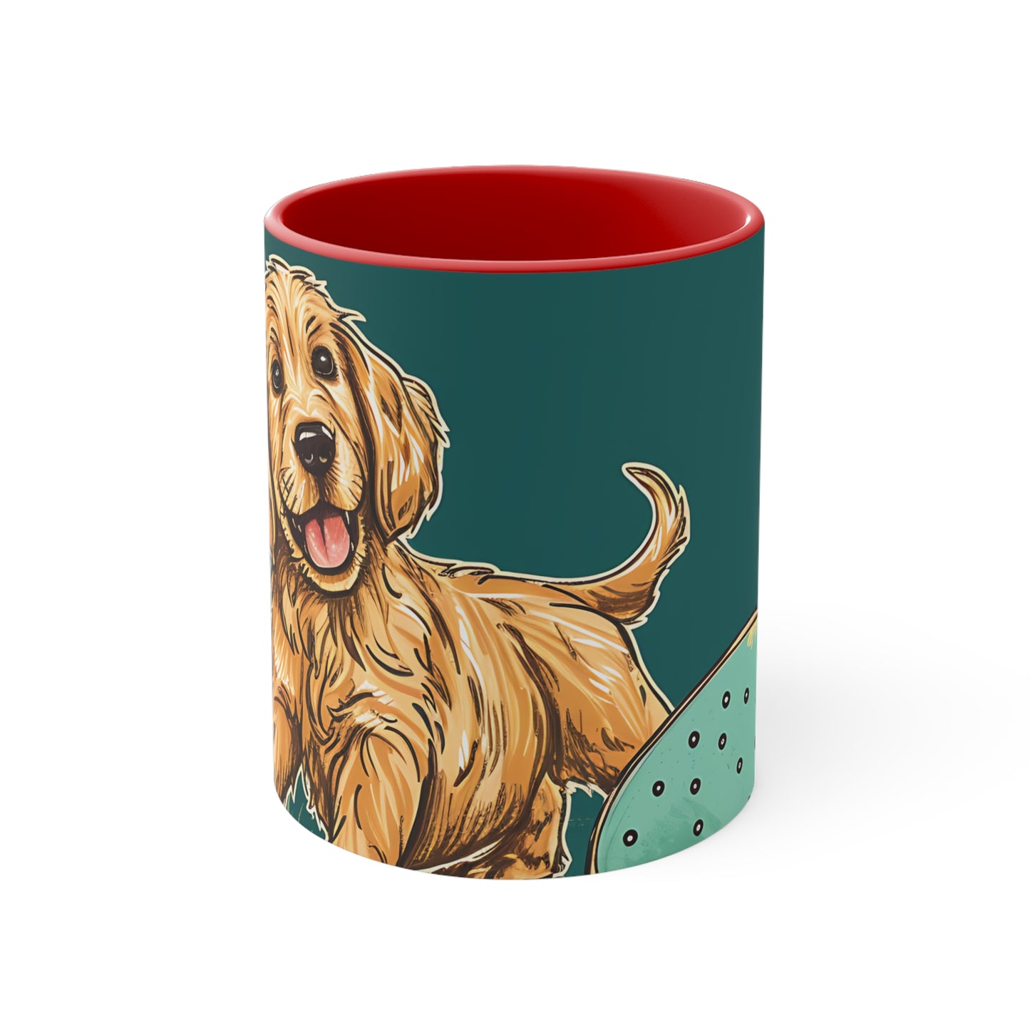 Pickleball Retriever Accent Coffee Mug