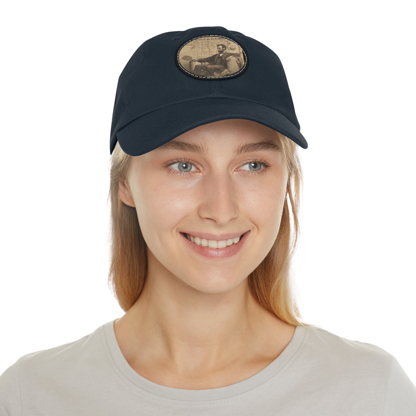 United We Pickleball Leather Patch Hat