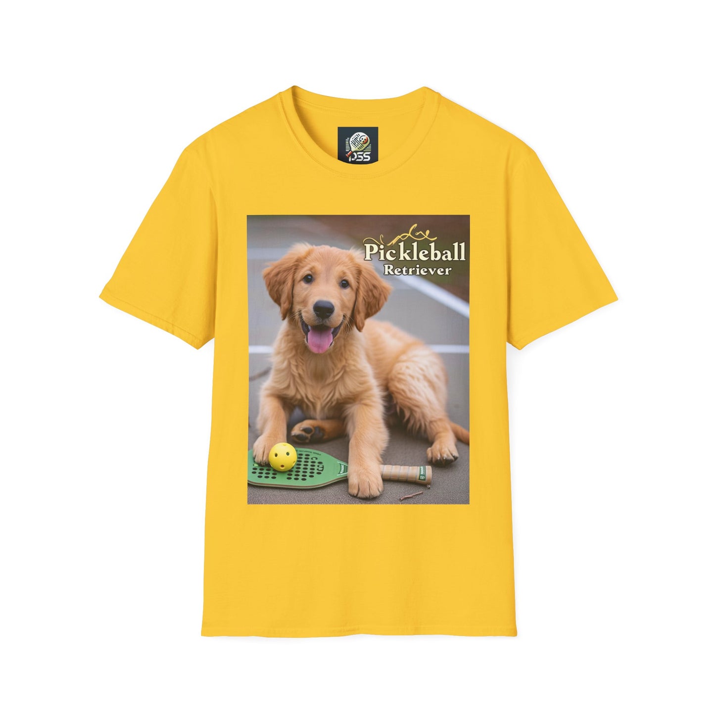 Pickleball Pup Partner – Unisex Soft-Style Tee