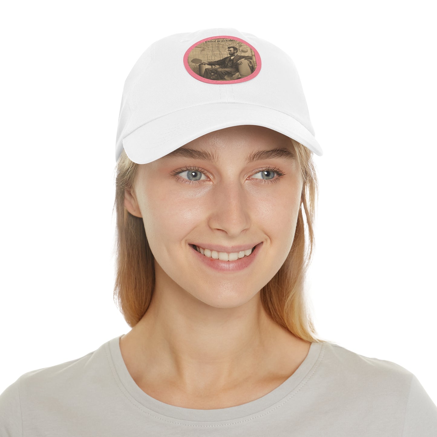 United We Pickleball Leather Patch Hat