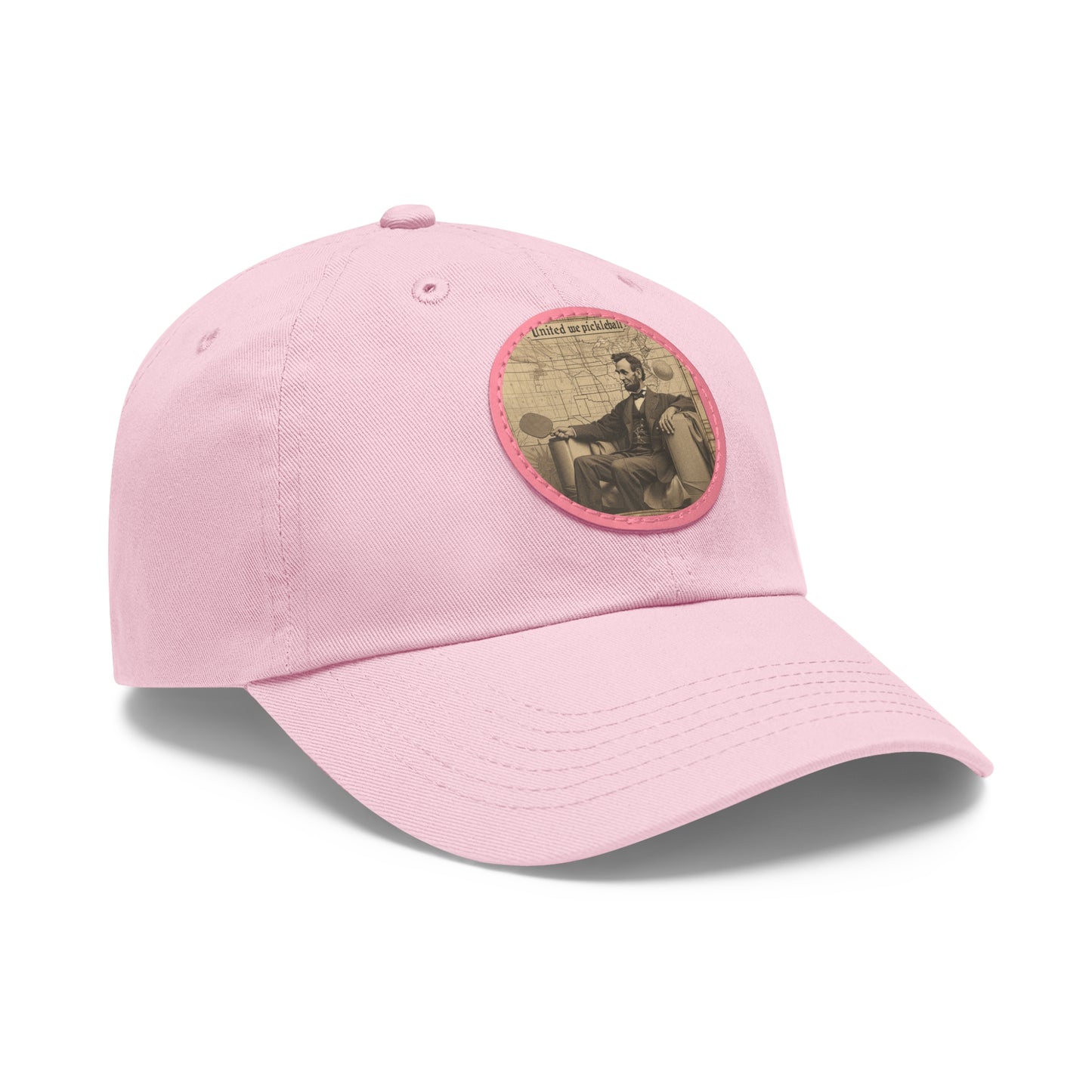 United We Pickleball Leather Patch Hat