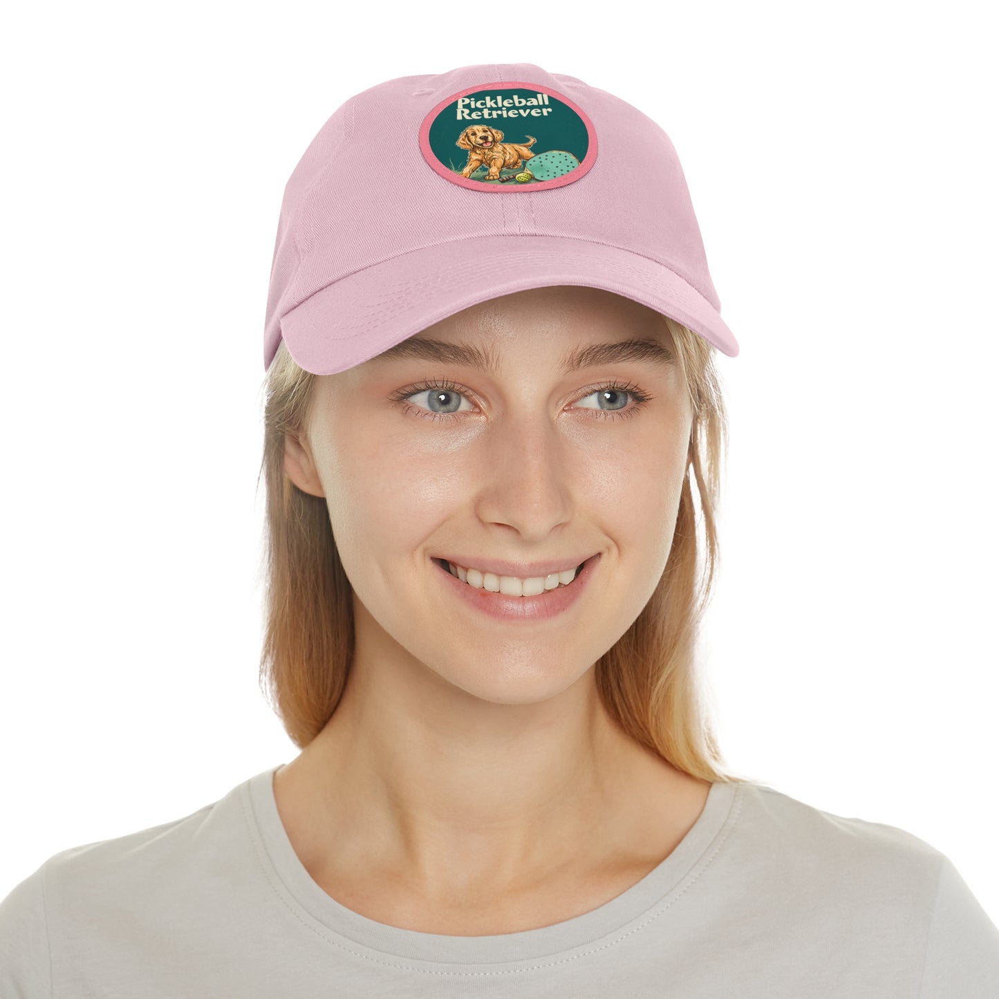 Pickleball Retriever Leather Patch Hat