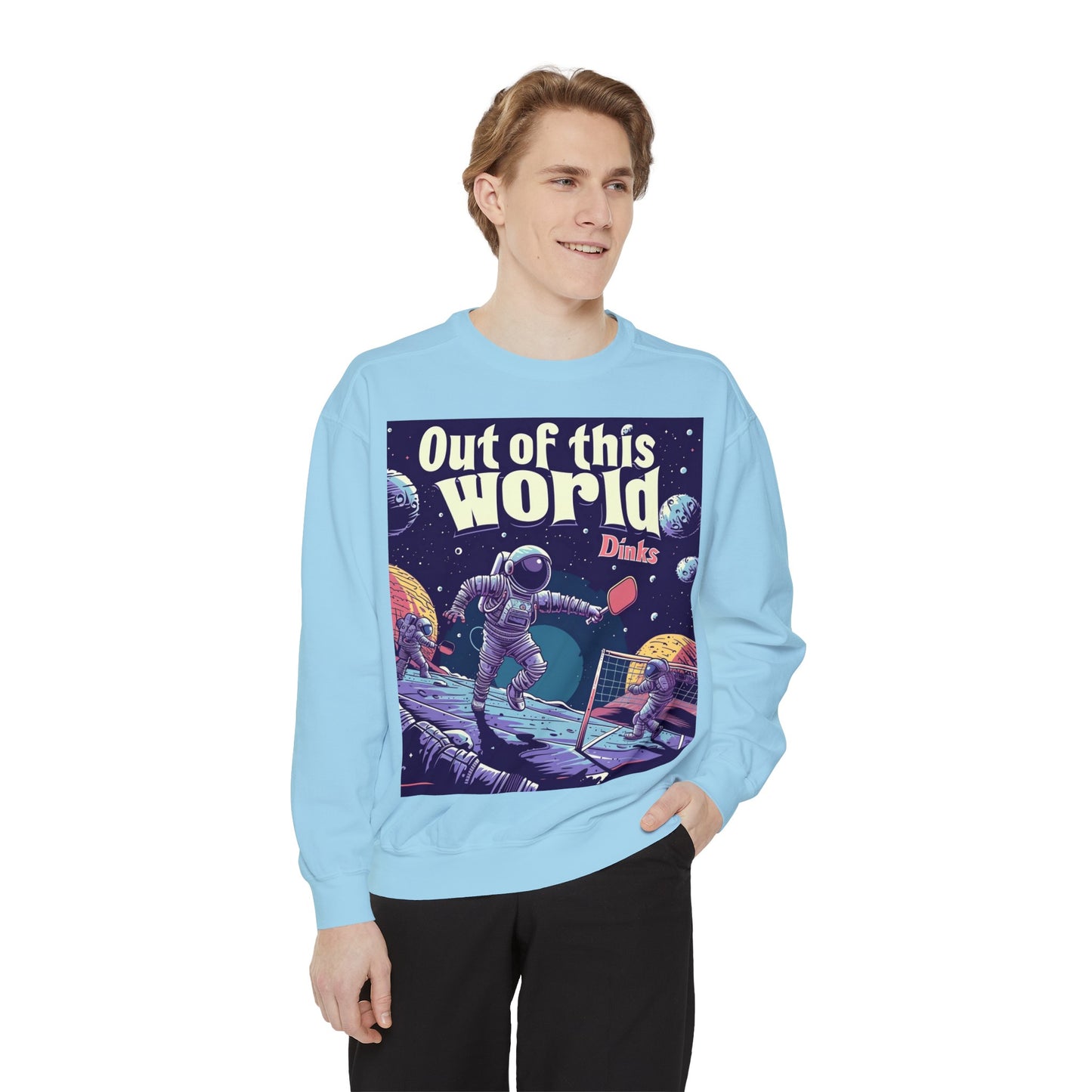 Galactic Game Point – Unisex Cozy Pickleball Sweatshirt