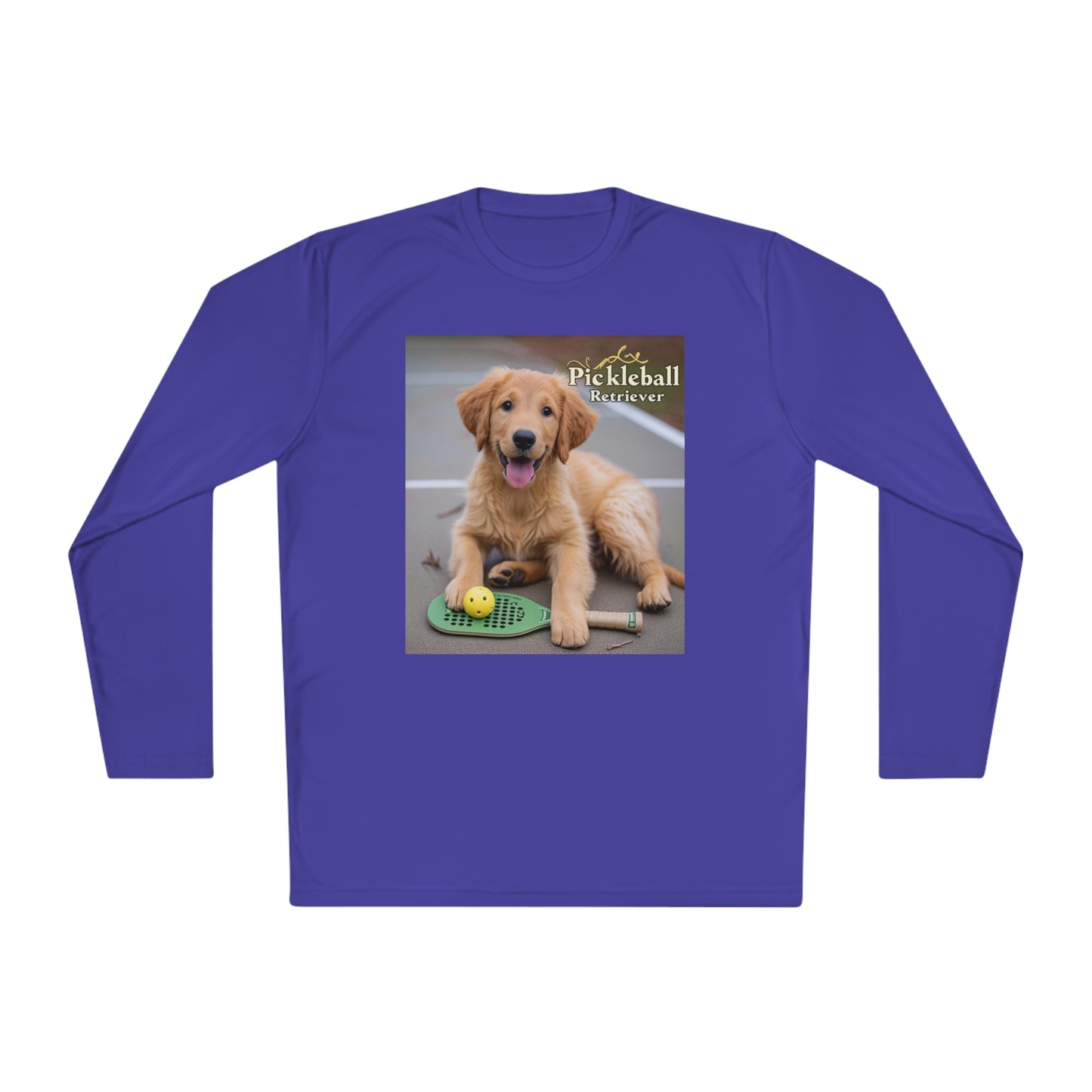 Pickleball Pup Partner – Unisex UV Protective Pickleball Long Sleeve Tee