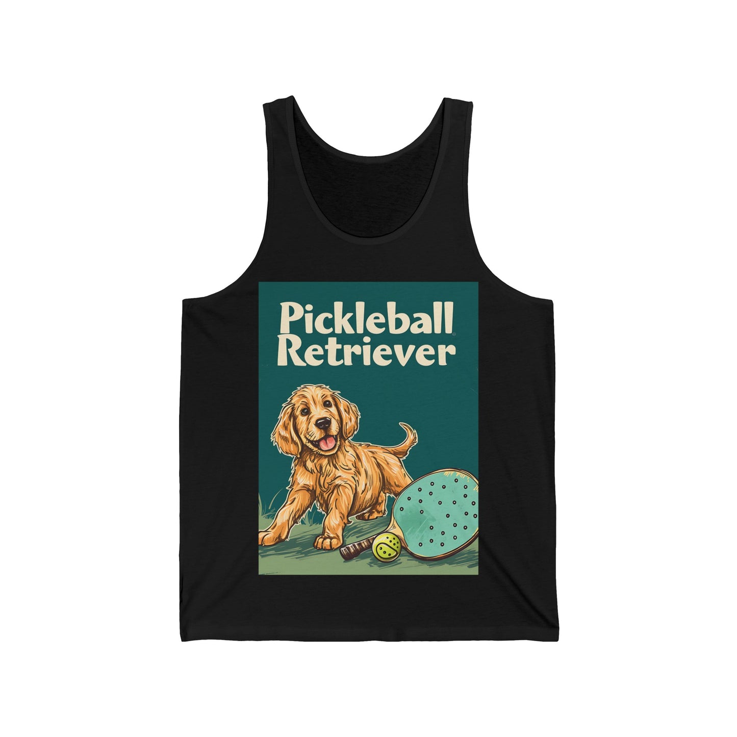 Pickleball Retriever Unisex Jersey Tank