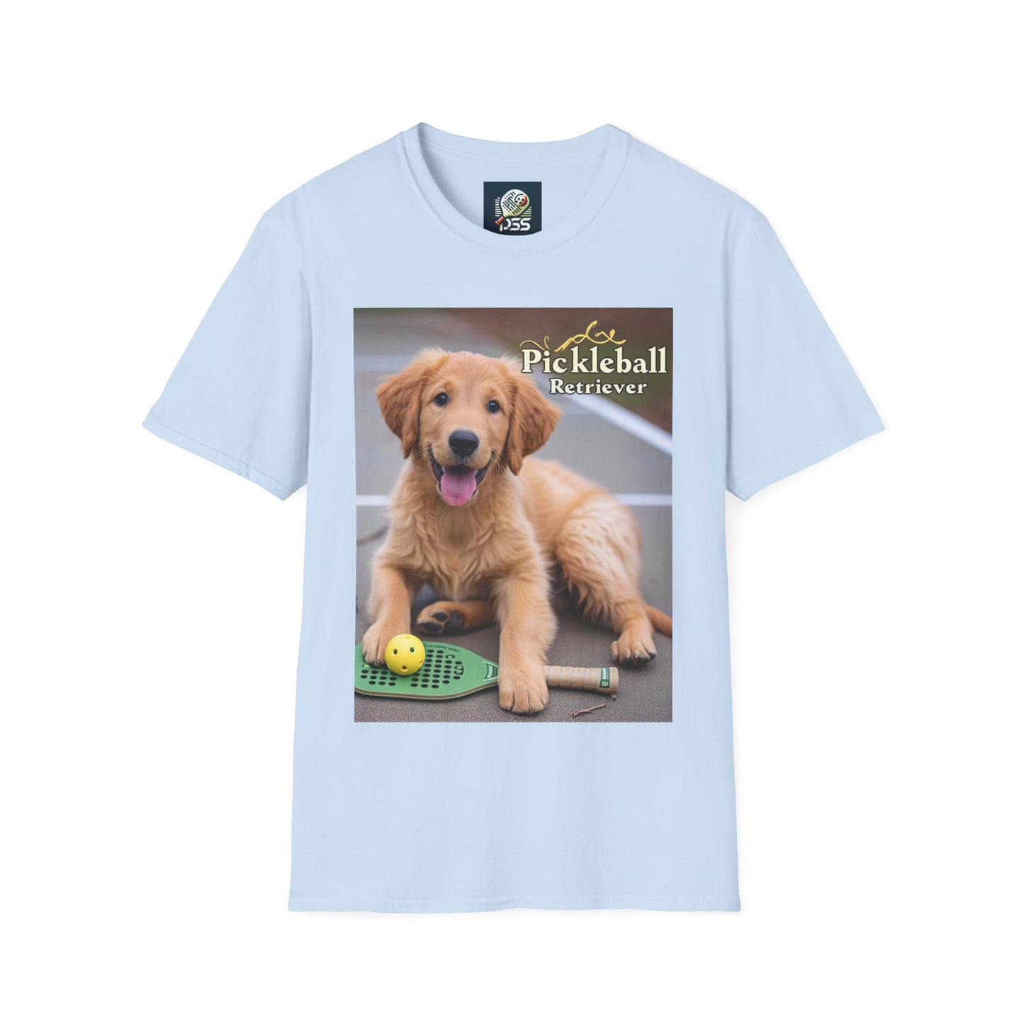 Pickleball Pup Partner – Unisex Soft-Style Tee