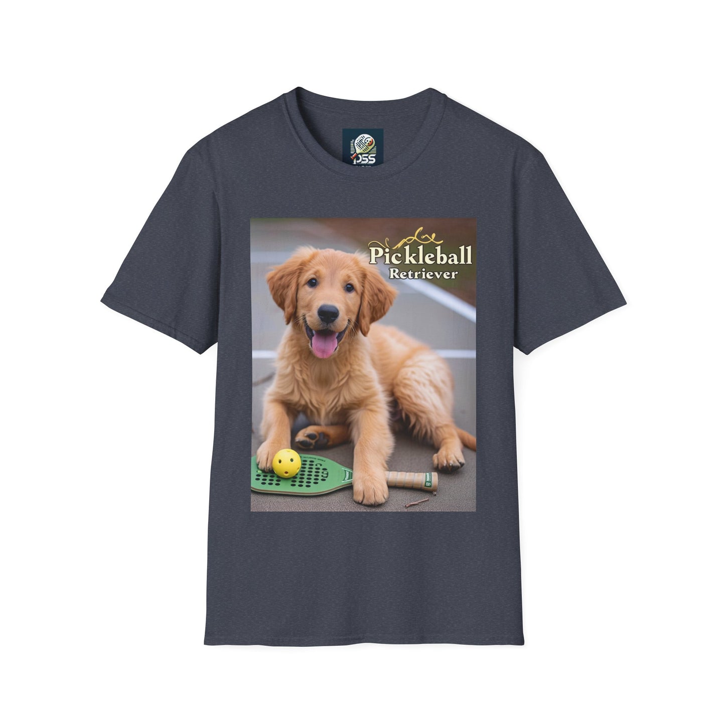 Pickleball Pup Partner – Unisex Soft-Style Tee