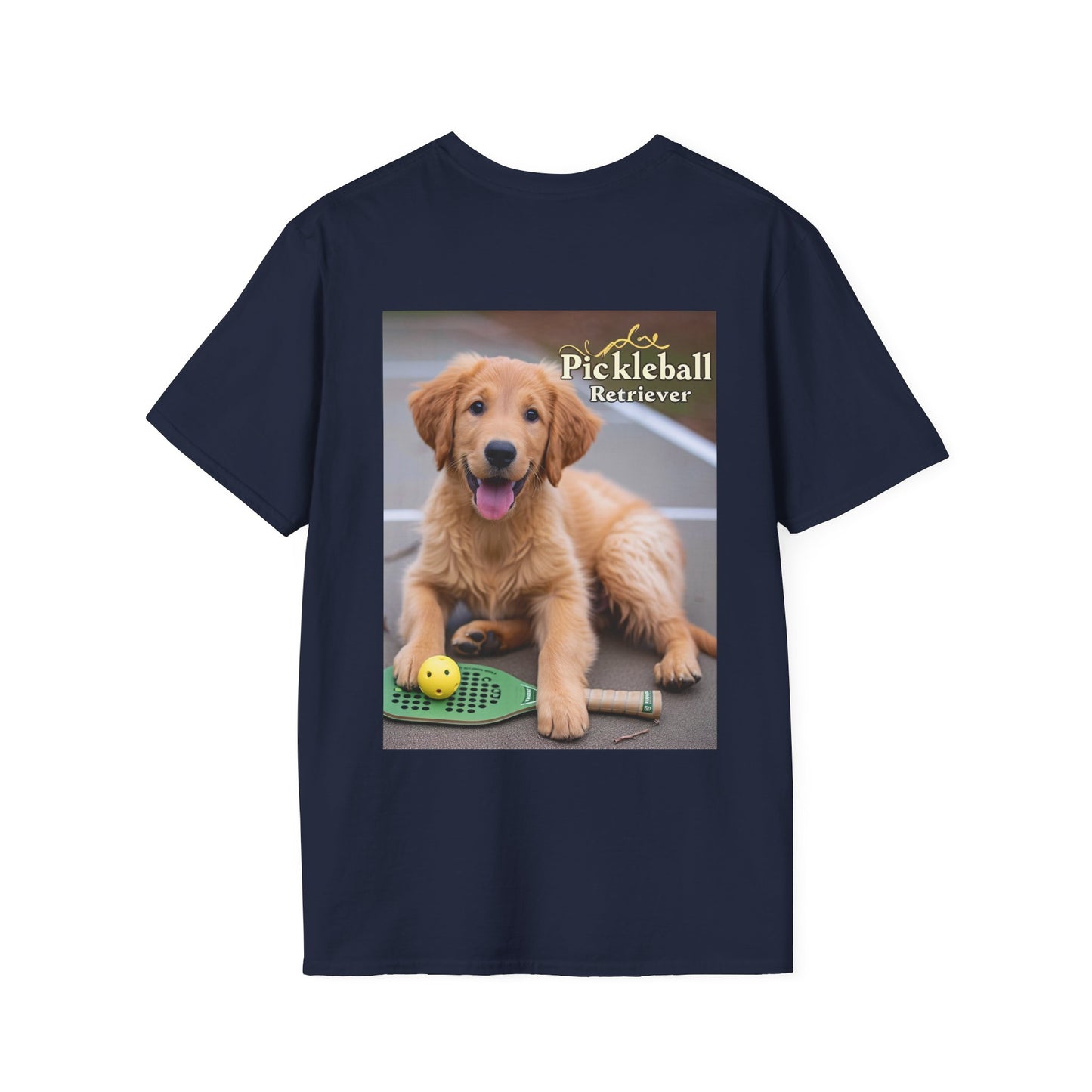 Classic Pickleball Pup Partner – Unisex Soft-Style Tee