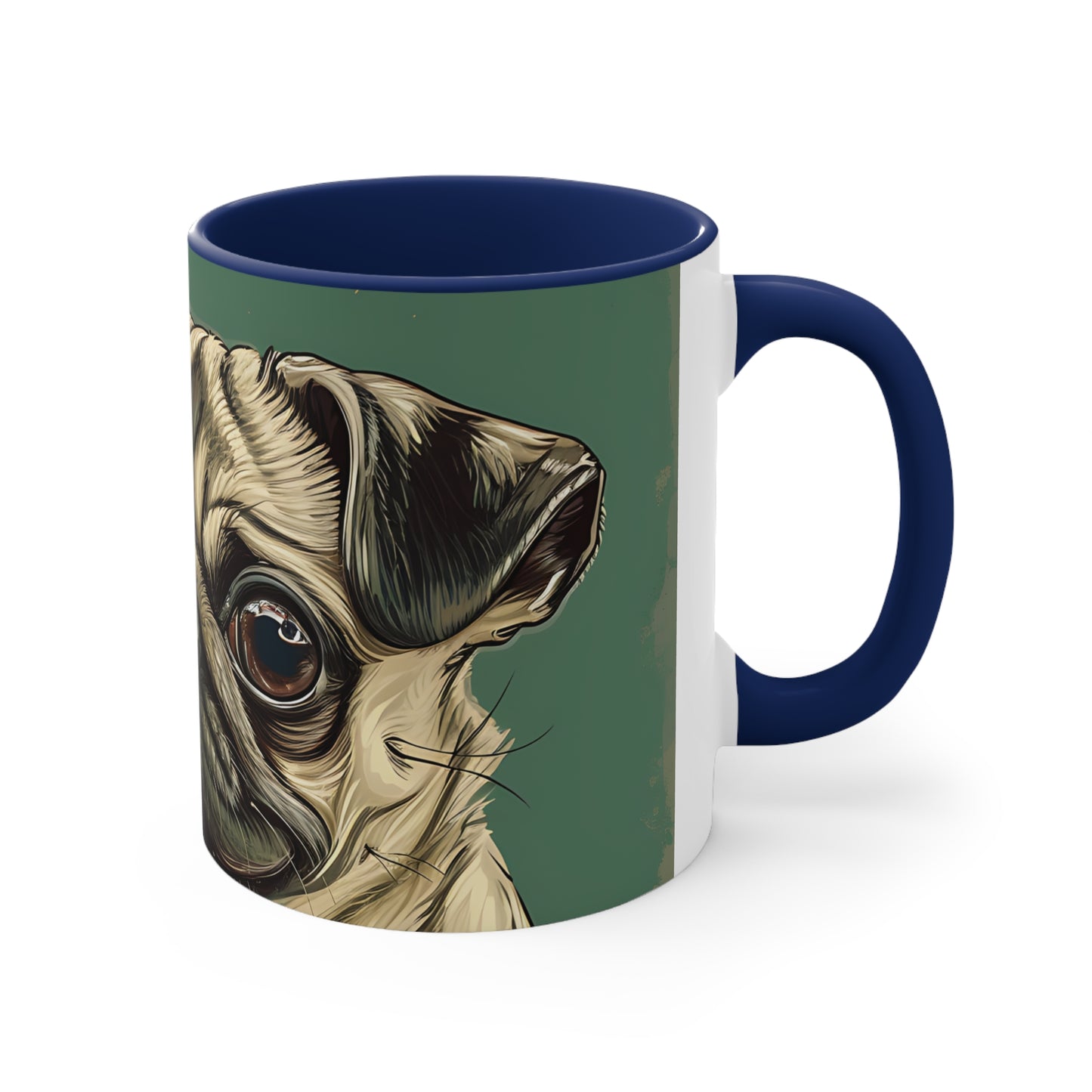 Pugs and Pickleball Accent Coffee Mug