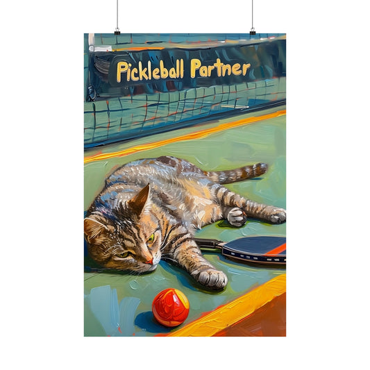 Court Conqueror Cat Premium Matte Poster