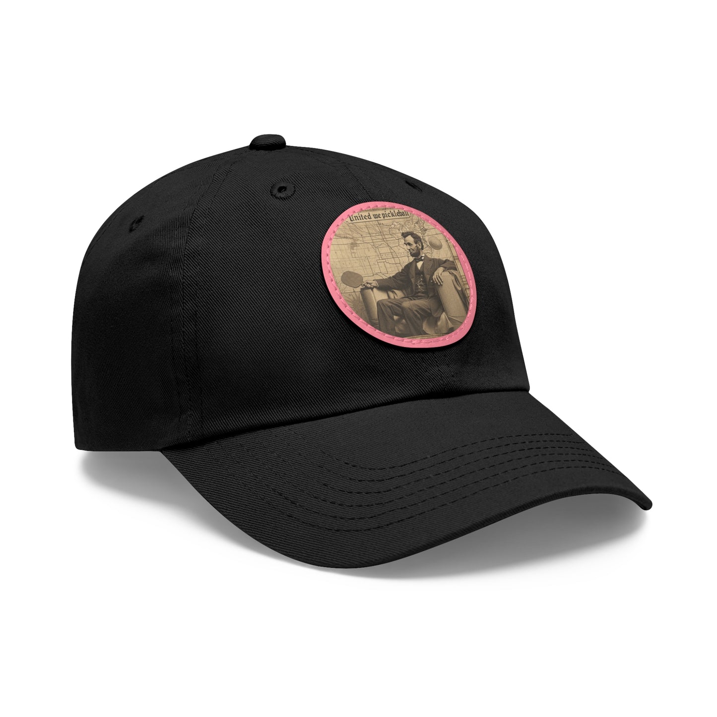 United We Pickleball Leather Patch Hat