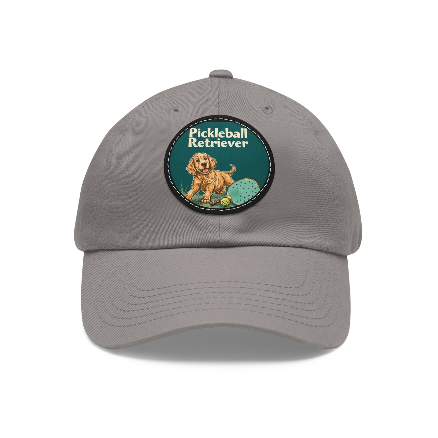 Pickleball Retriever Leather Patch Hat