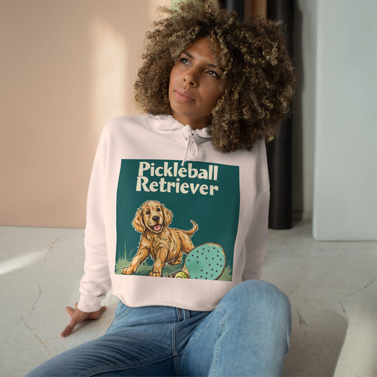 Pickleball Retriever Casual Crop Hoodie